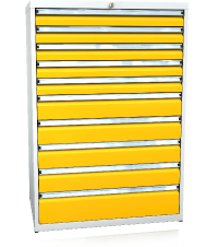 Schubladenschränke 1240 x 860 x 600 - 10x Schubladen